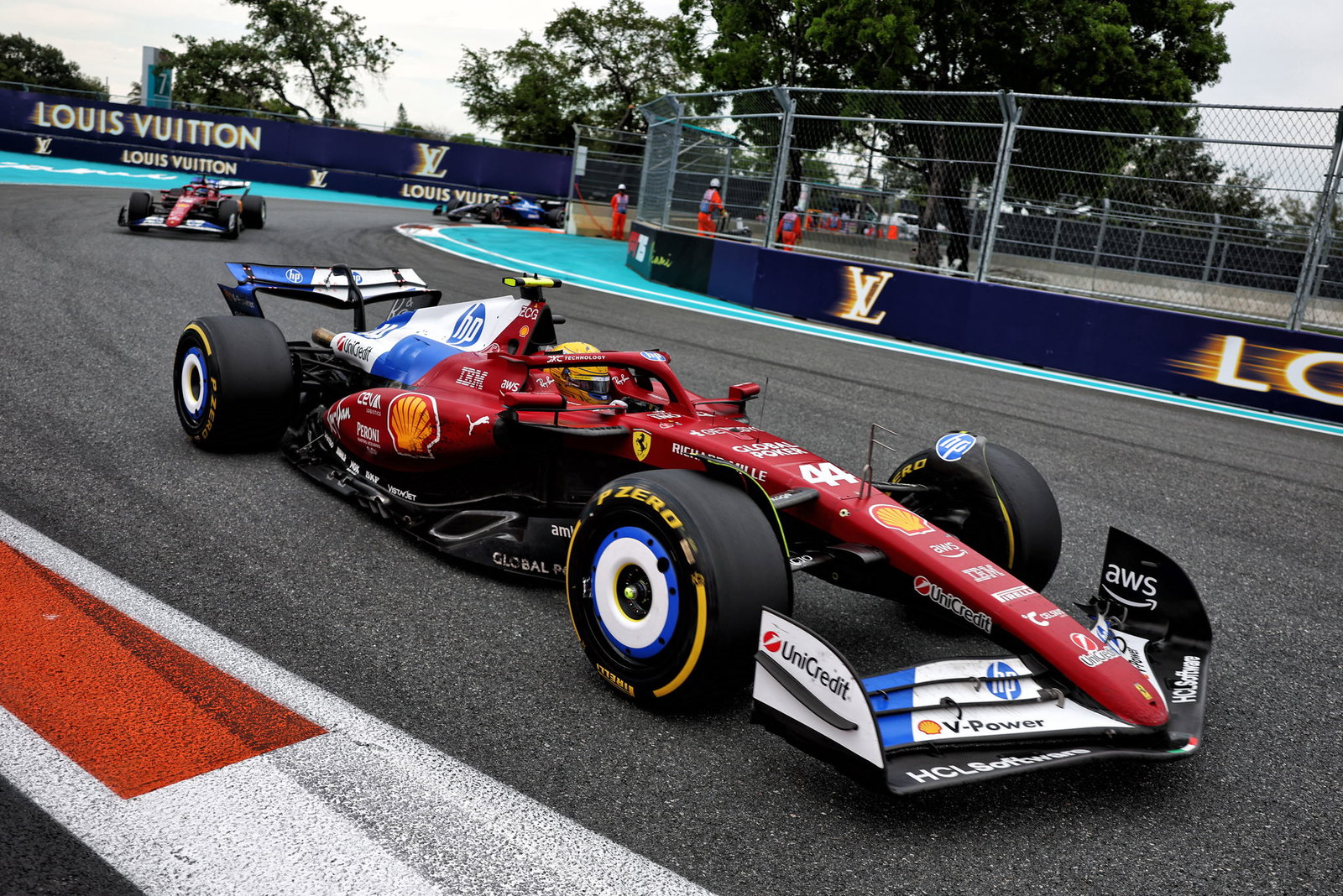 Lewis Hamilton and Charles Leclerc
