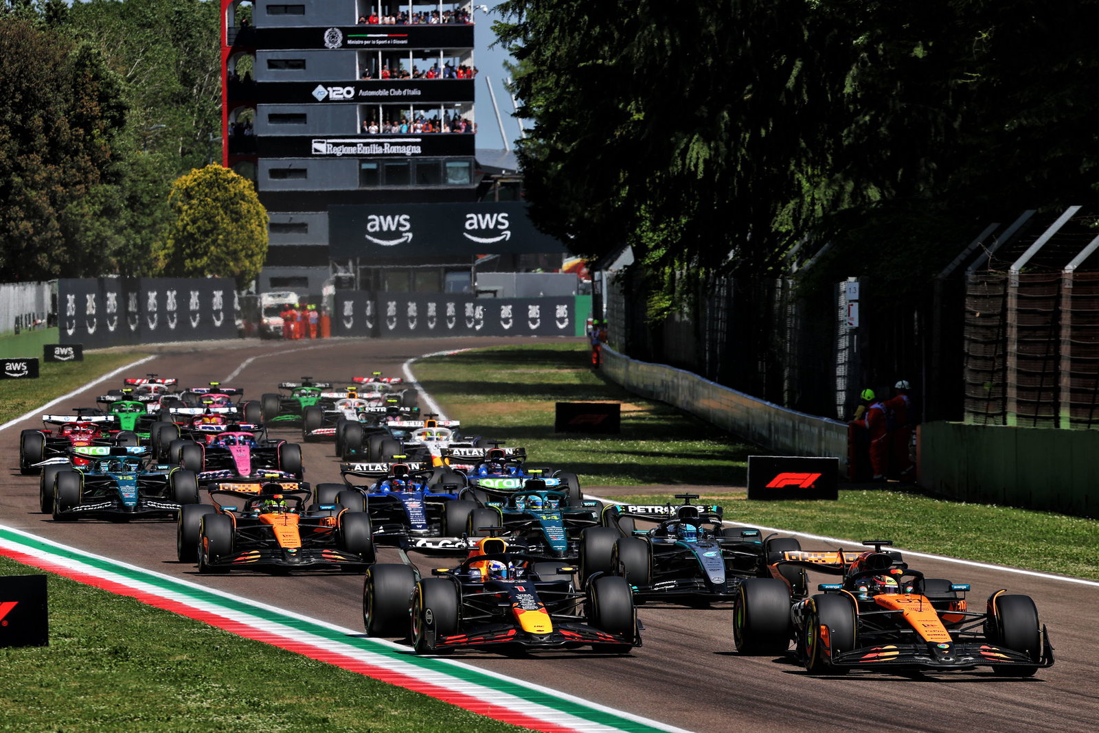 The start of Sunday's Grand Prix