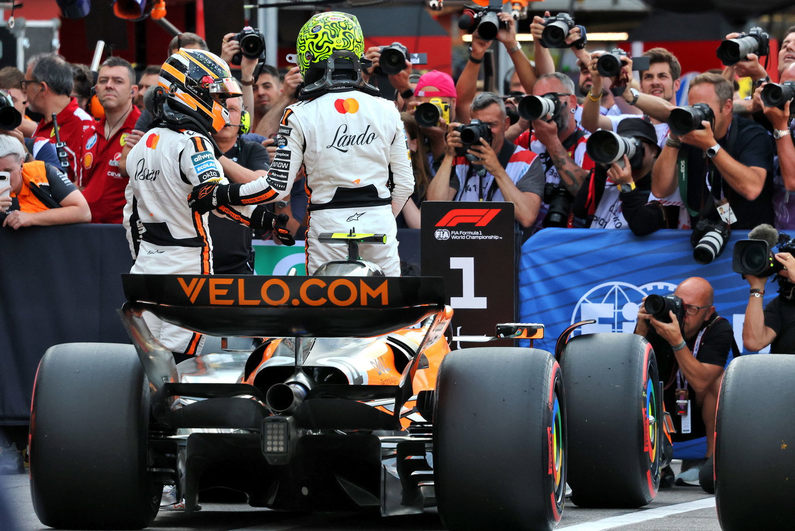 Oscar Piastri and Lando Norris