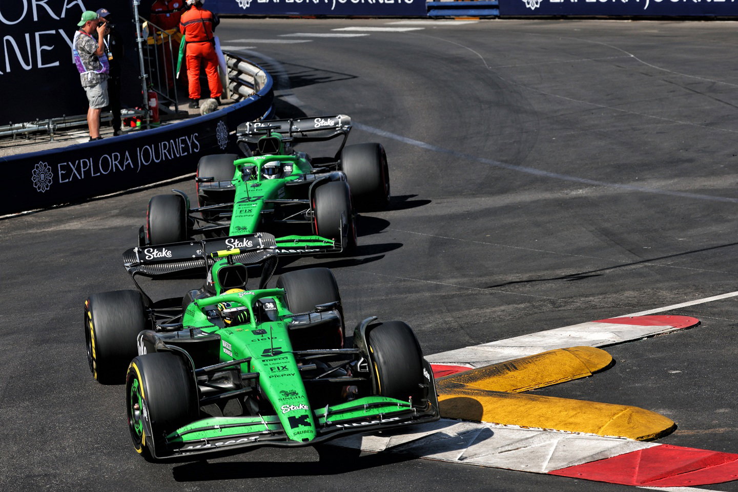 Gabriel Bortoleto and Nico Hulkenberg, Sauber