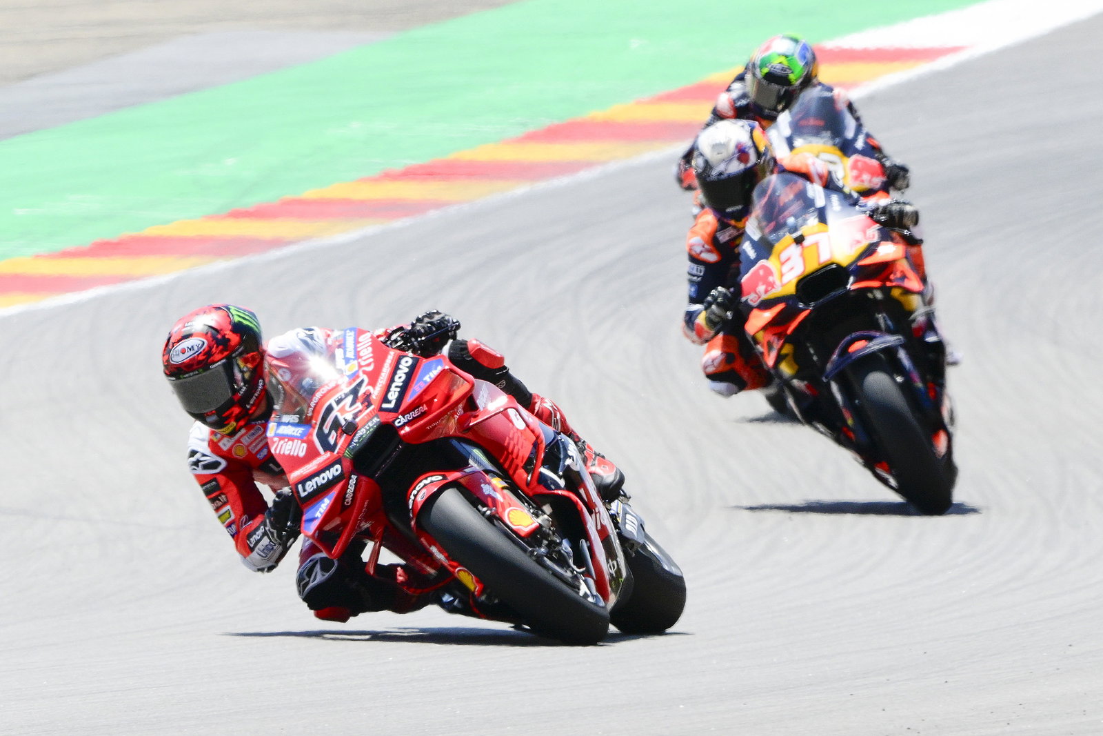 Pecco Bagnaia, Pedro Acosta, 2025 Aragon MotoGP