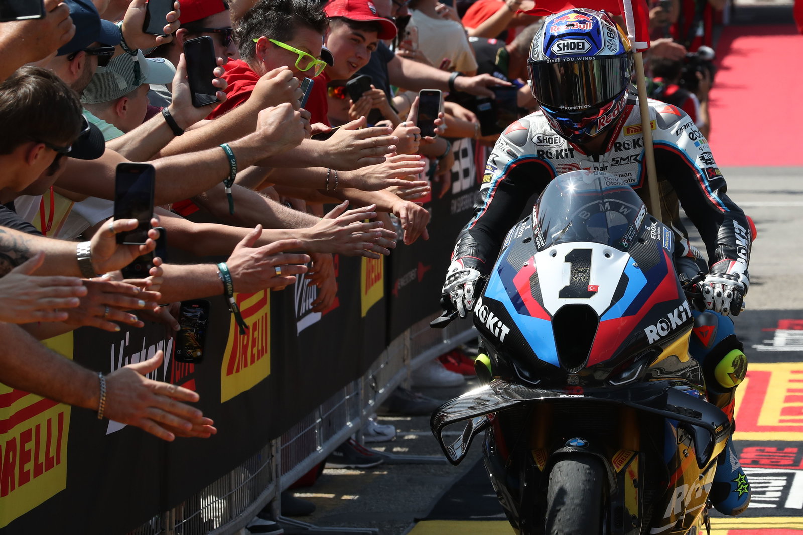 Toprak Razgatlioglu, 2025 Emilia-Romagna WorldSBK. Credit: Gold and Goose.