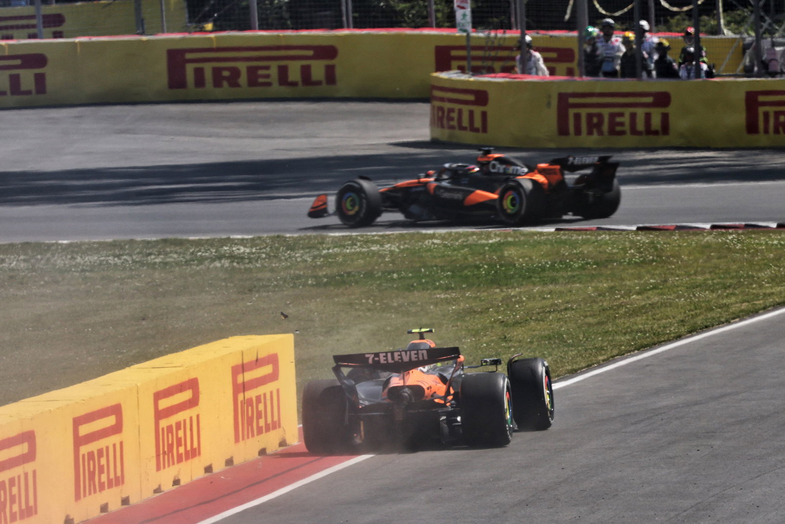 Norris crashes out of the Canadian GP 