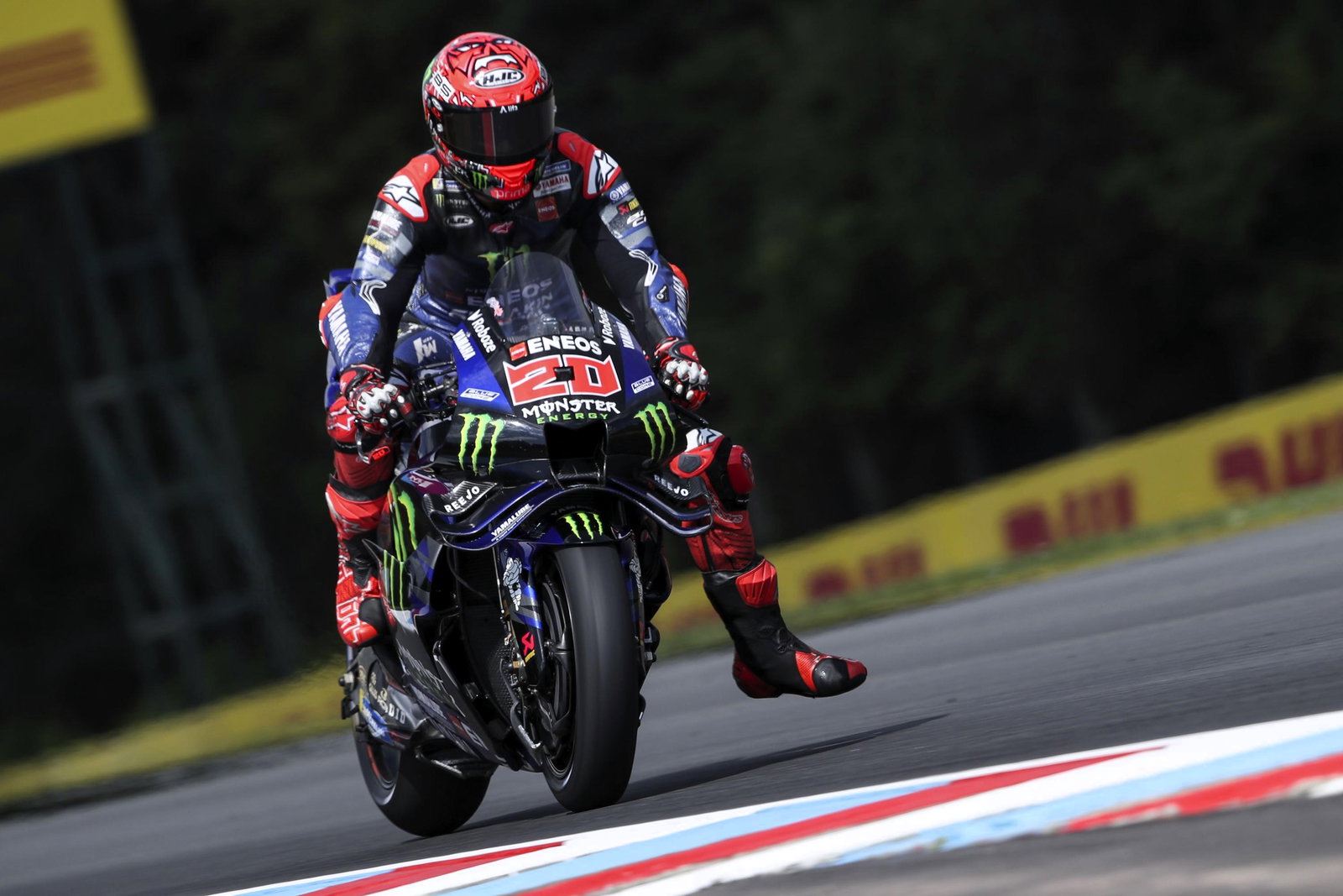 Fabio Quartararo, braking, 2025 Czech MotoGP