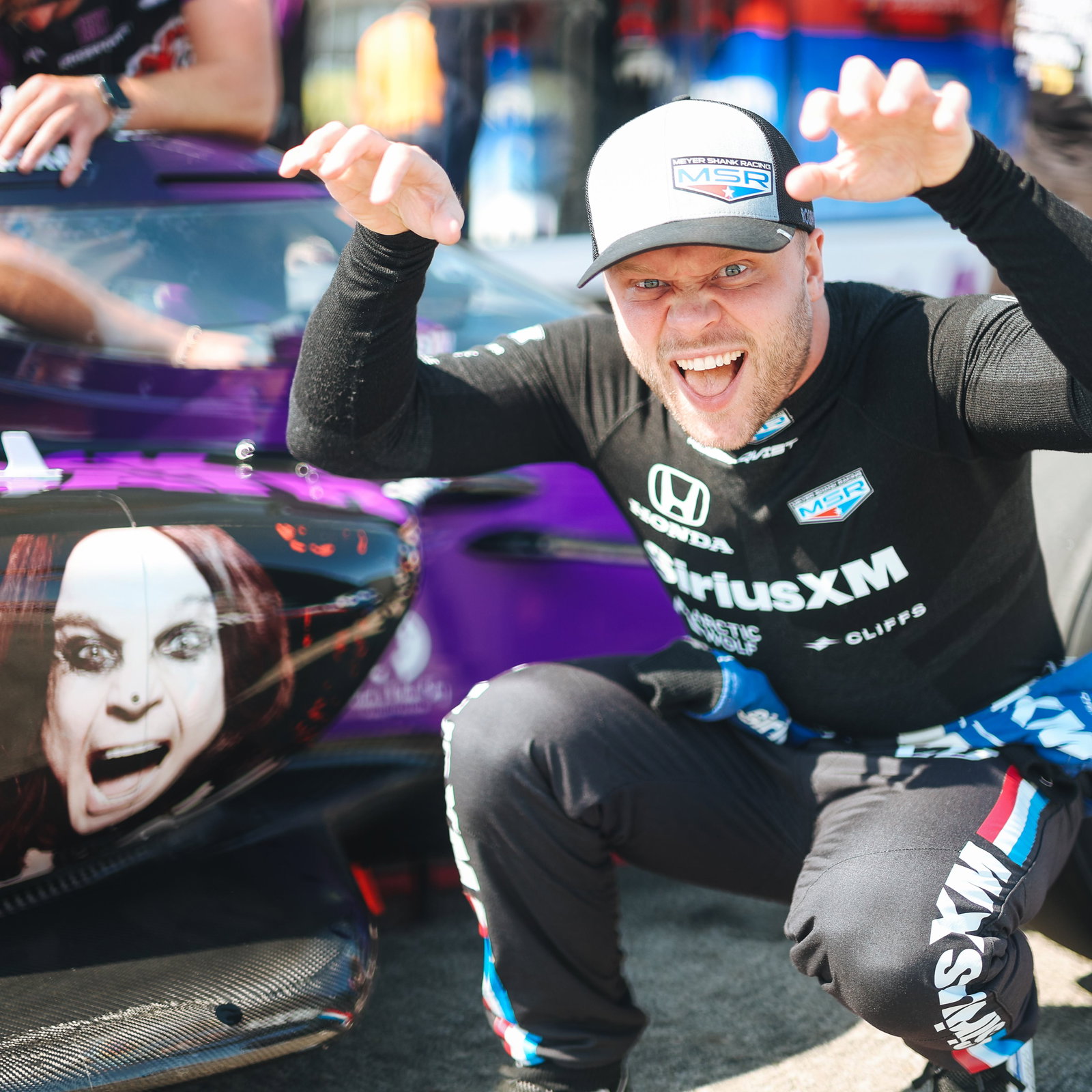 Felix Rosenqvist topped the Warm Up session at Mid-Ohio