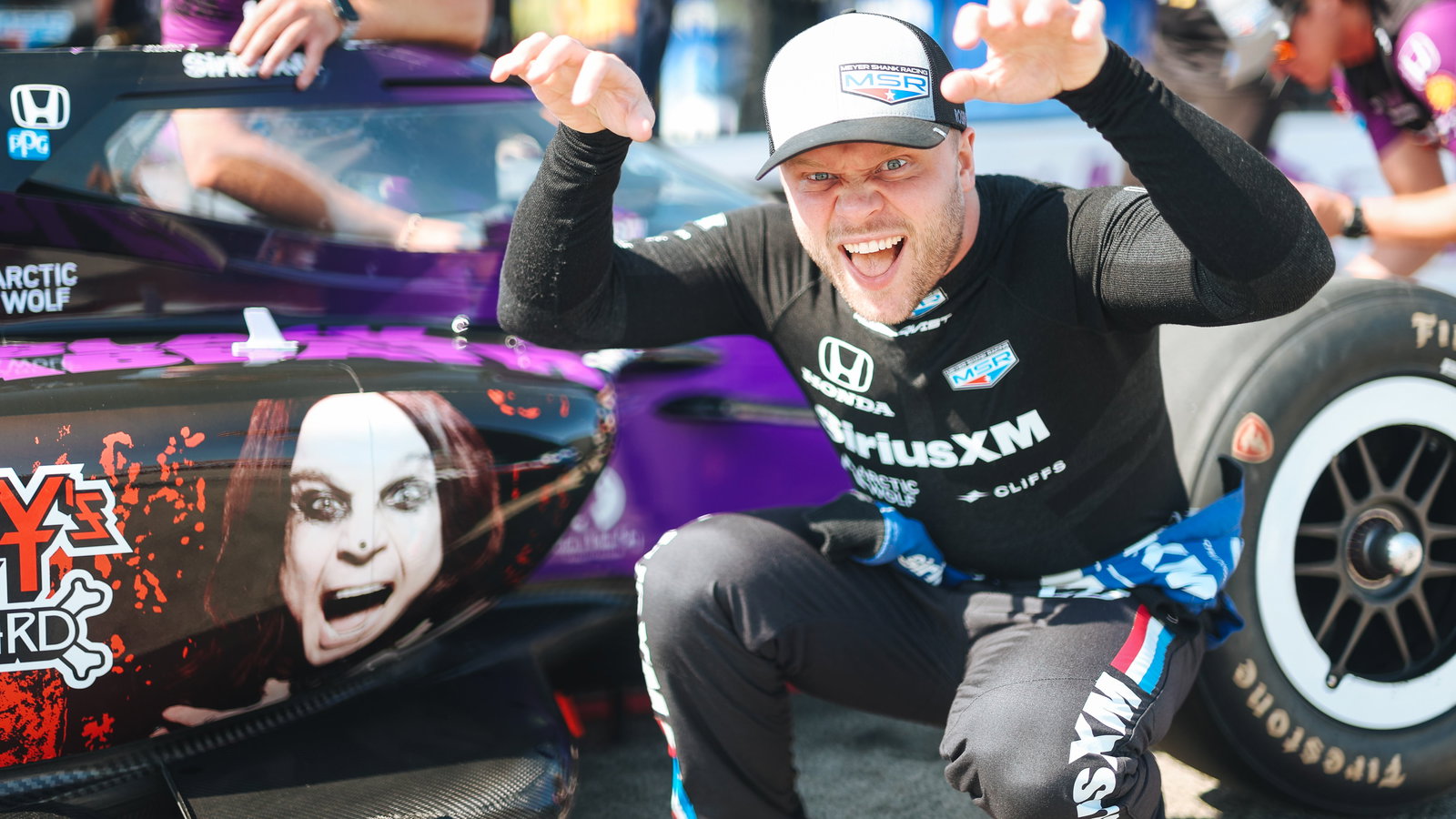 Felix Rosenqvist topped the Warm Up session at Mid-Ohio