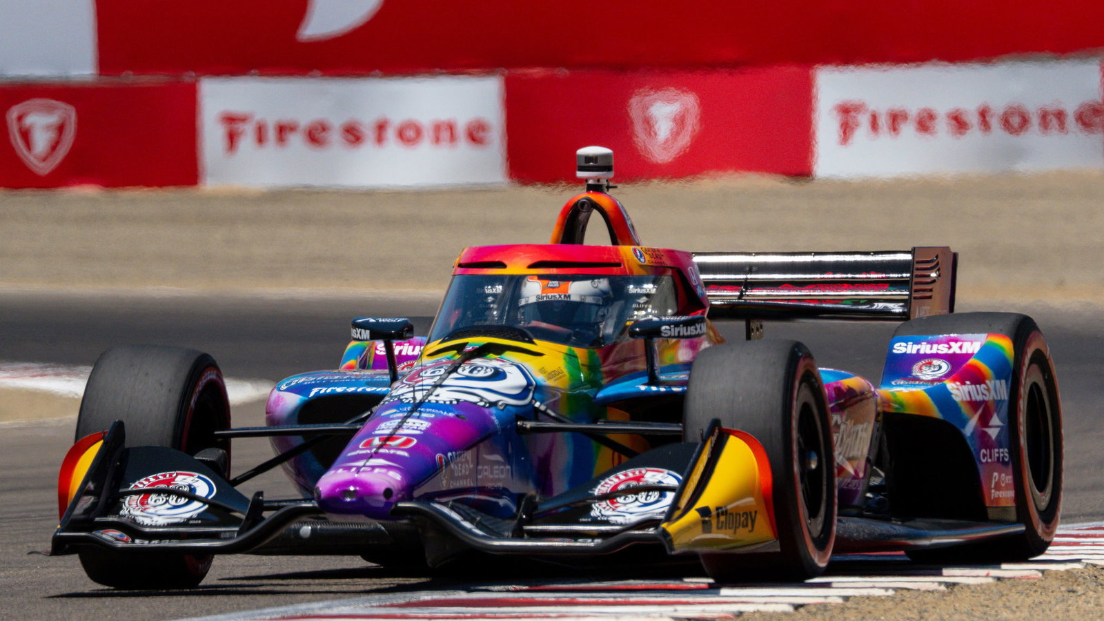 Felix Rosenqvist at Laguna Seca.