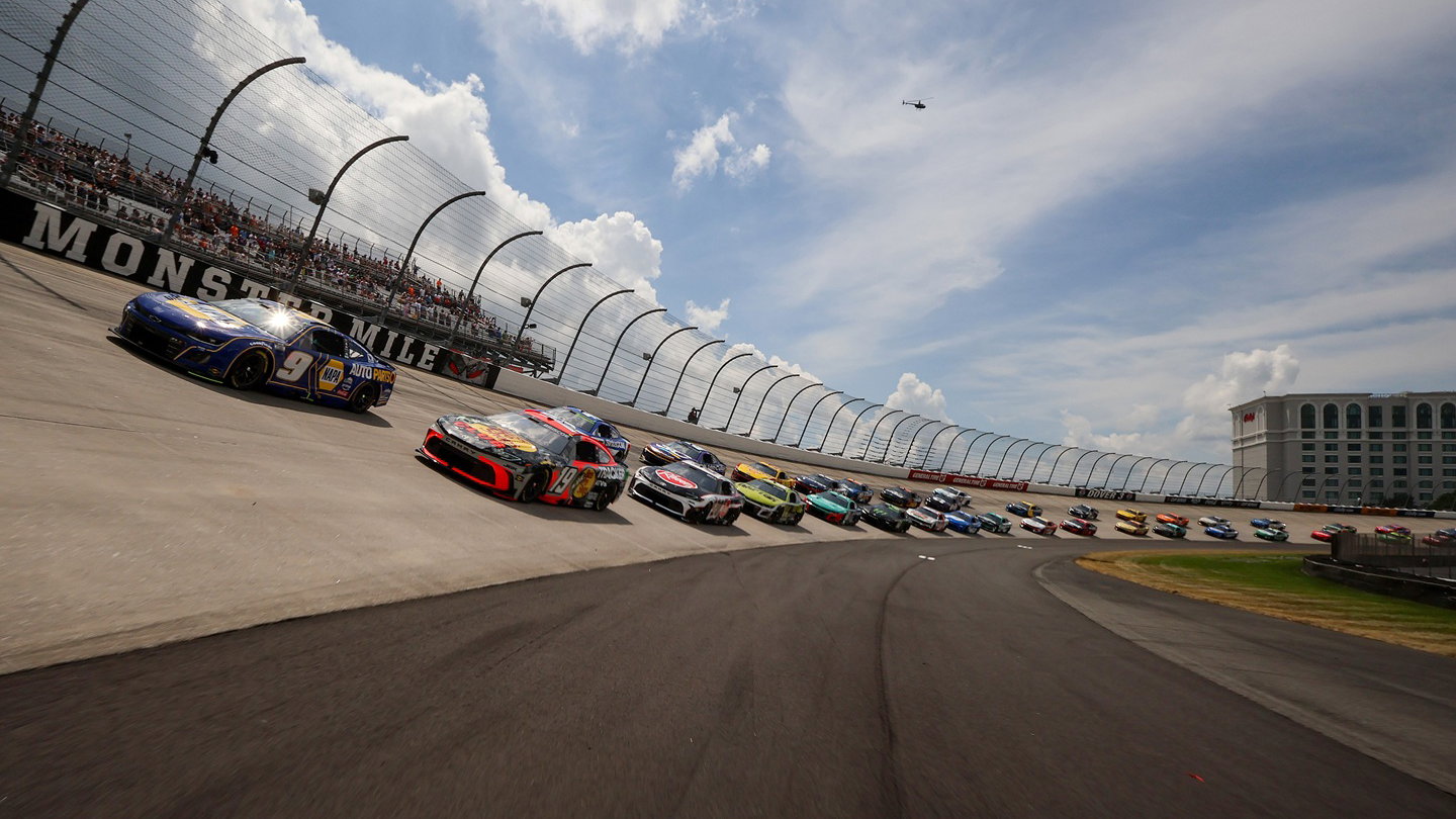NASCAR action