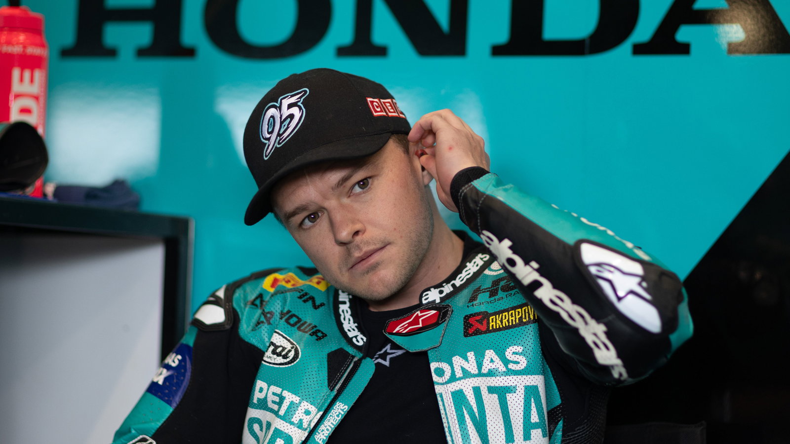 Tarran Mackenzie, 2025 Italian WorldSBK, pit box. Credit: Gold and Goose.