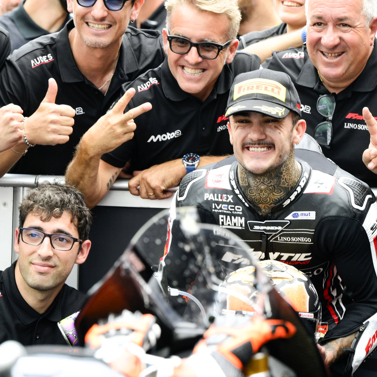 Aron Canet, broken screen, 2025 Dutch Moto2 Grand Prix