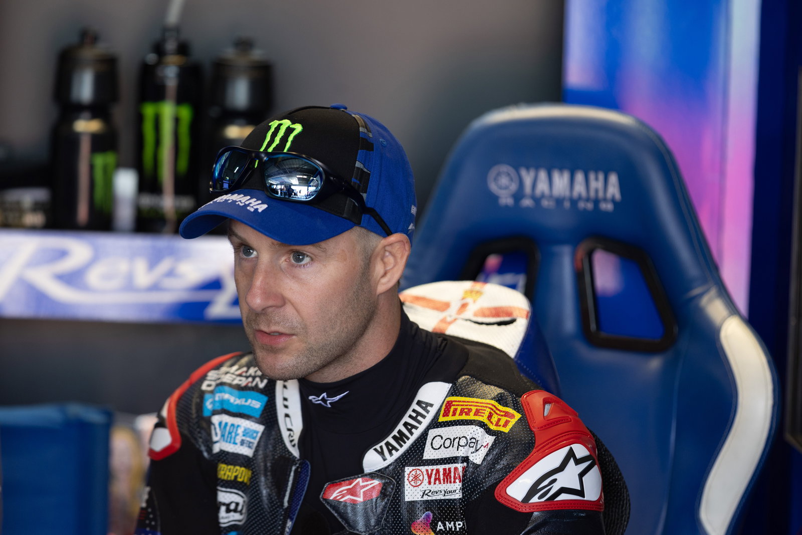 Jonathan Rea, 2025 UK WorldSBK, pit box. Credit: Gold and Goose.