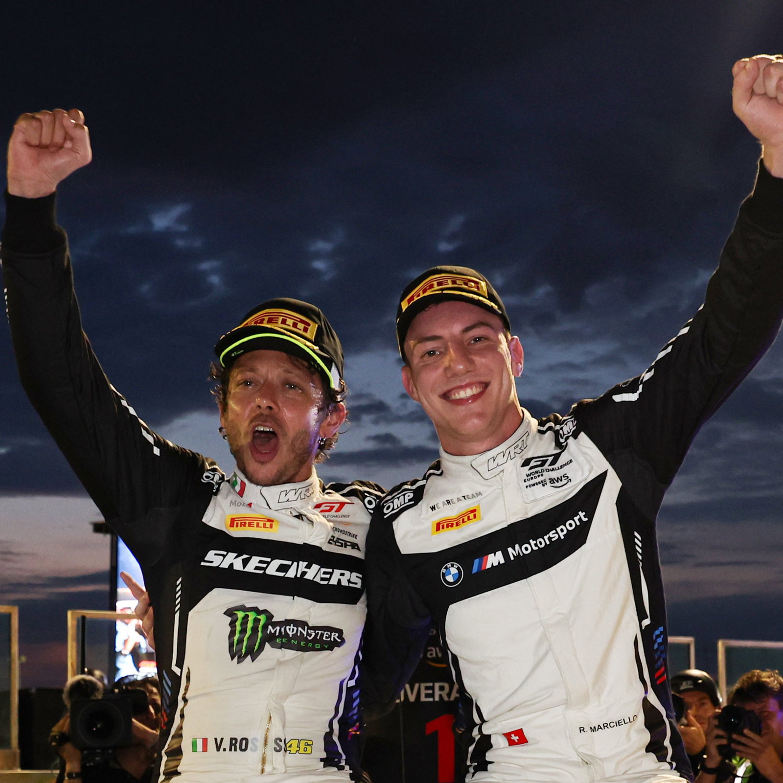 Valentino Rossi and Raffaele Marciello