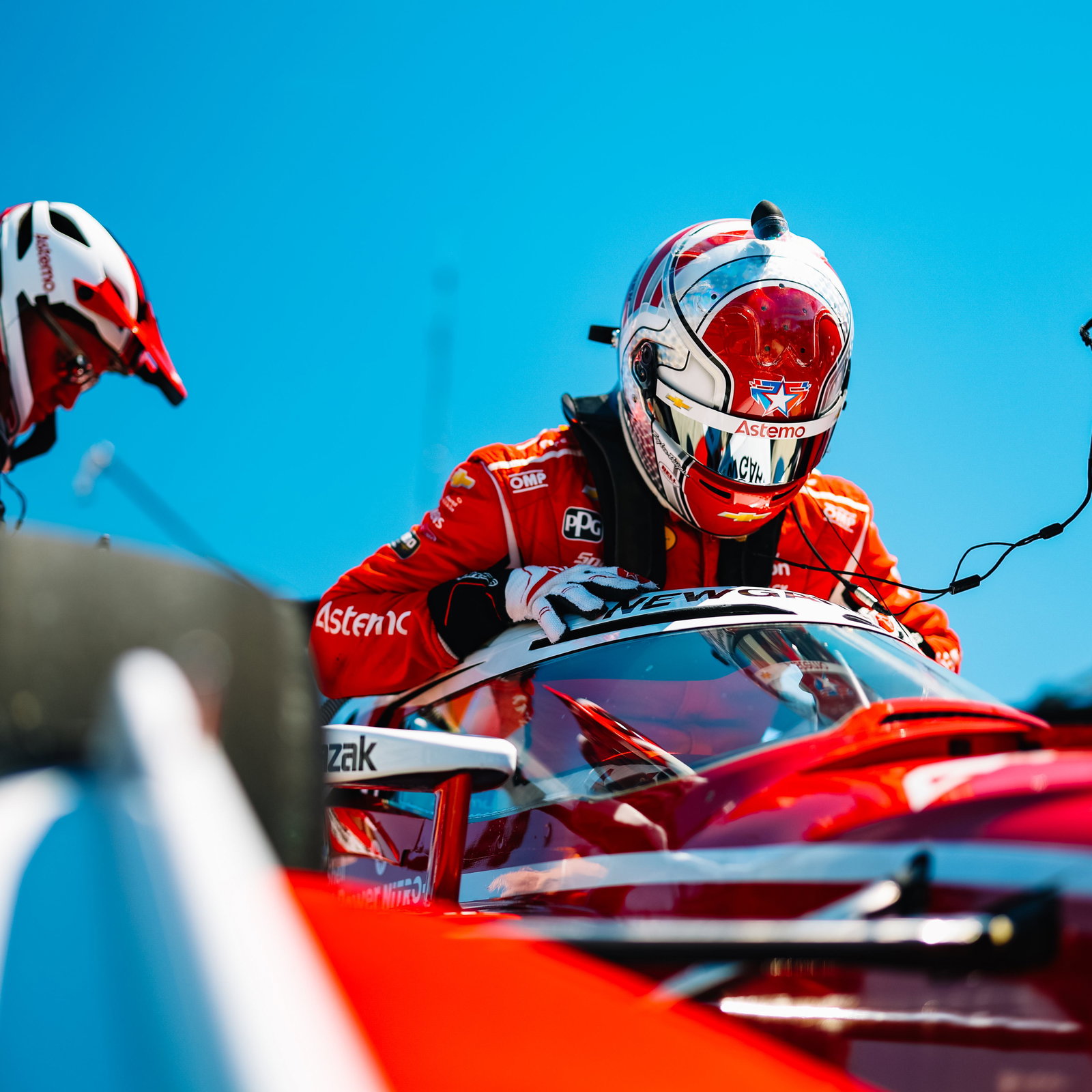 Josef Newgarden will start fourth in Laguna Seca.
