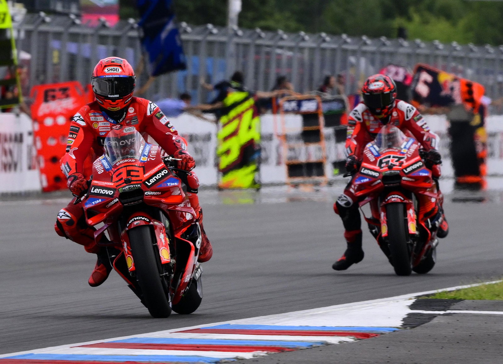Marc Marquez, Bagnaia, 2025 Czech MotoGP