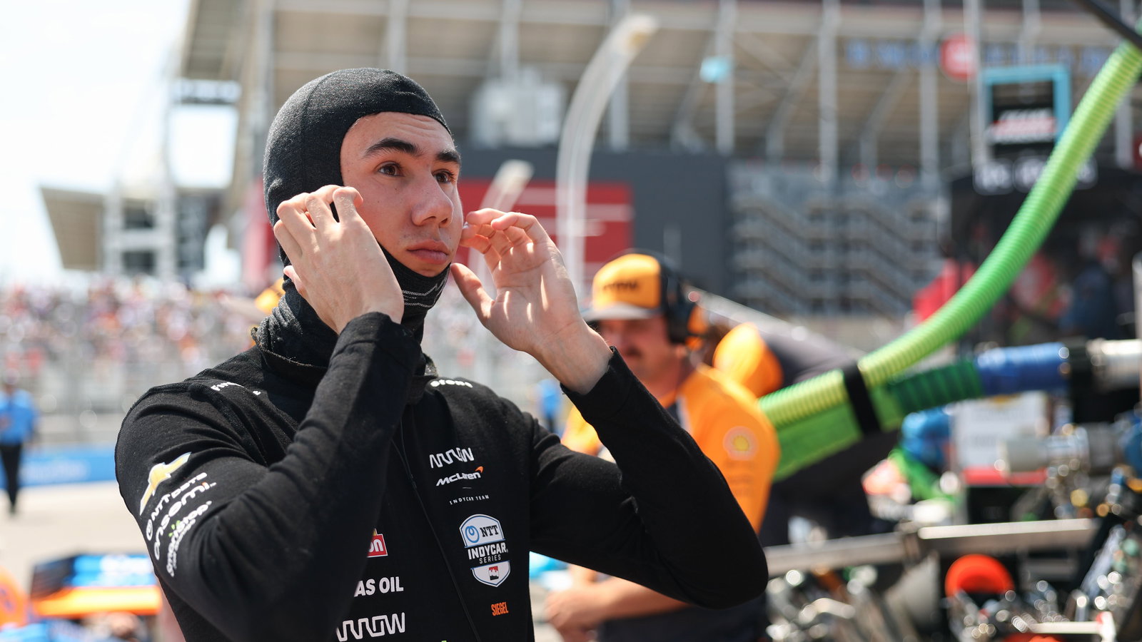 Nolan Siegel at the IndyCar Toronto weekend.