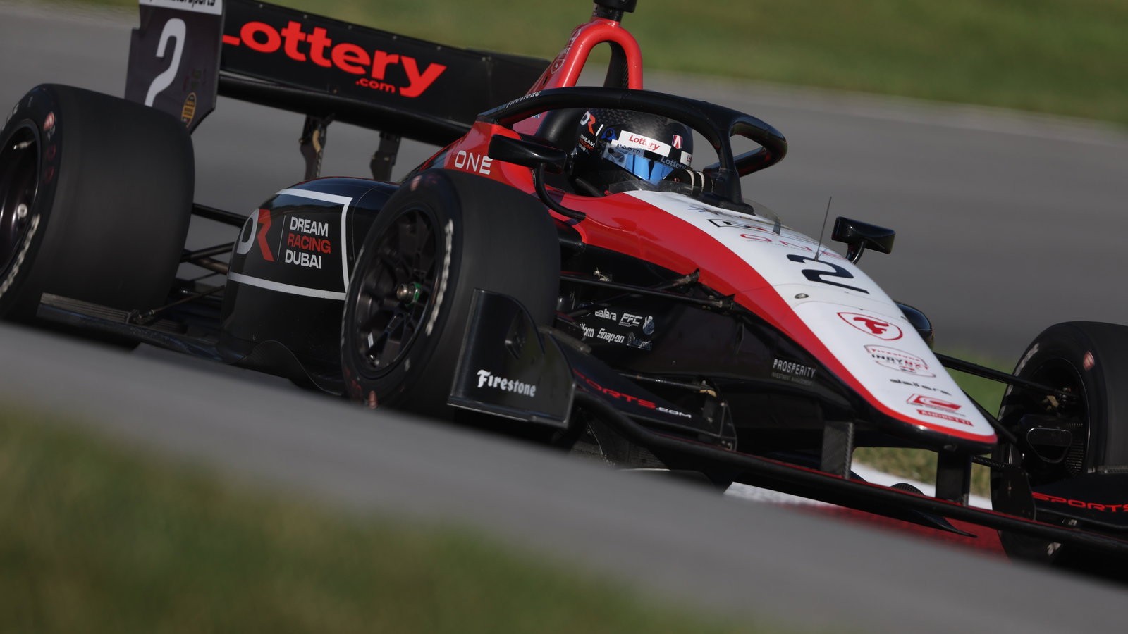 Sebastian Murray went airborne in a giant crash in the Indy NXT race at Mid-Ohio.