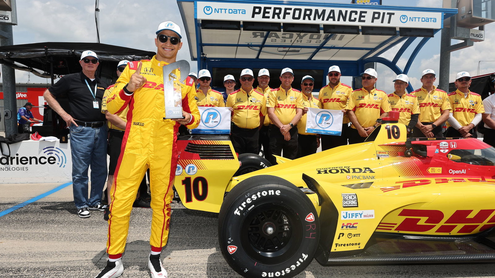 Alex Palou will start on pole for the Farm to Finish race.