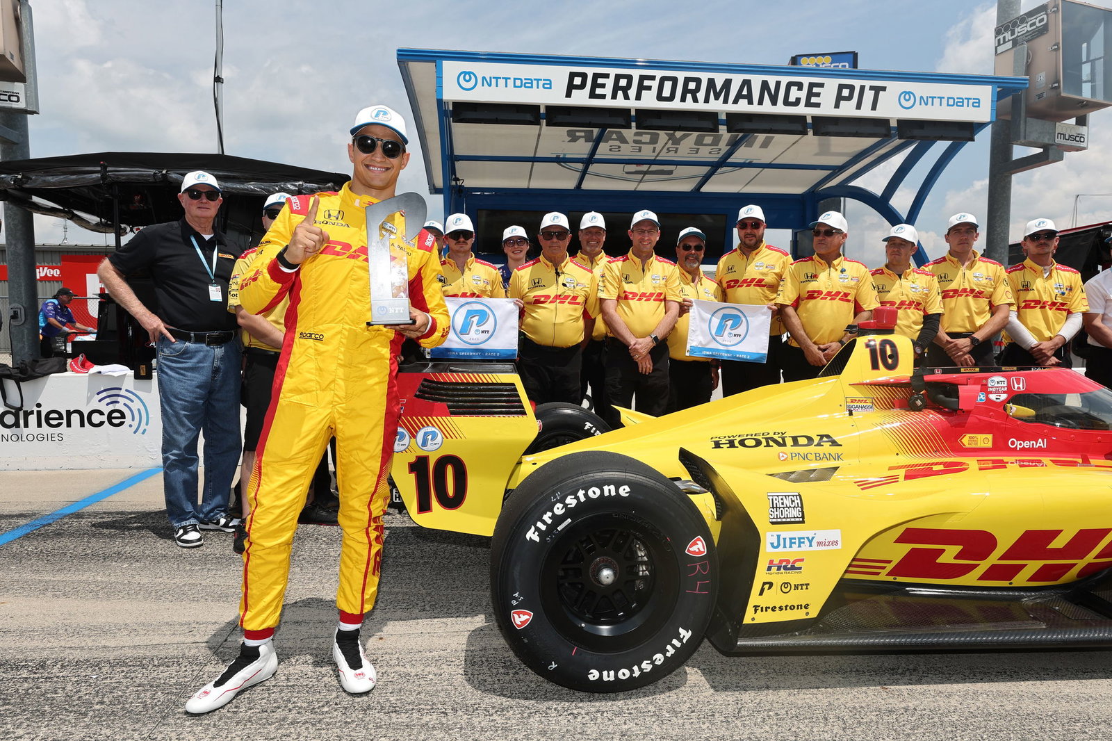 Alex Palou will start on pole for the Farm to Finish race.