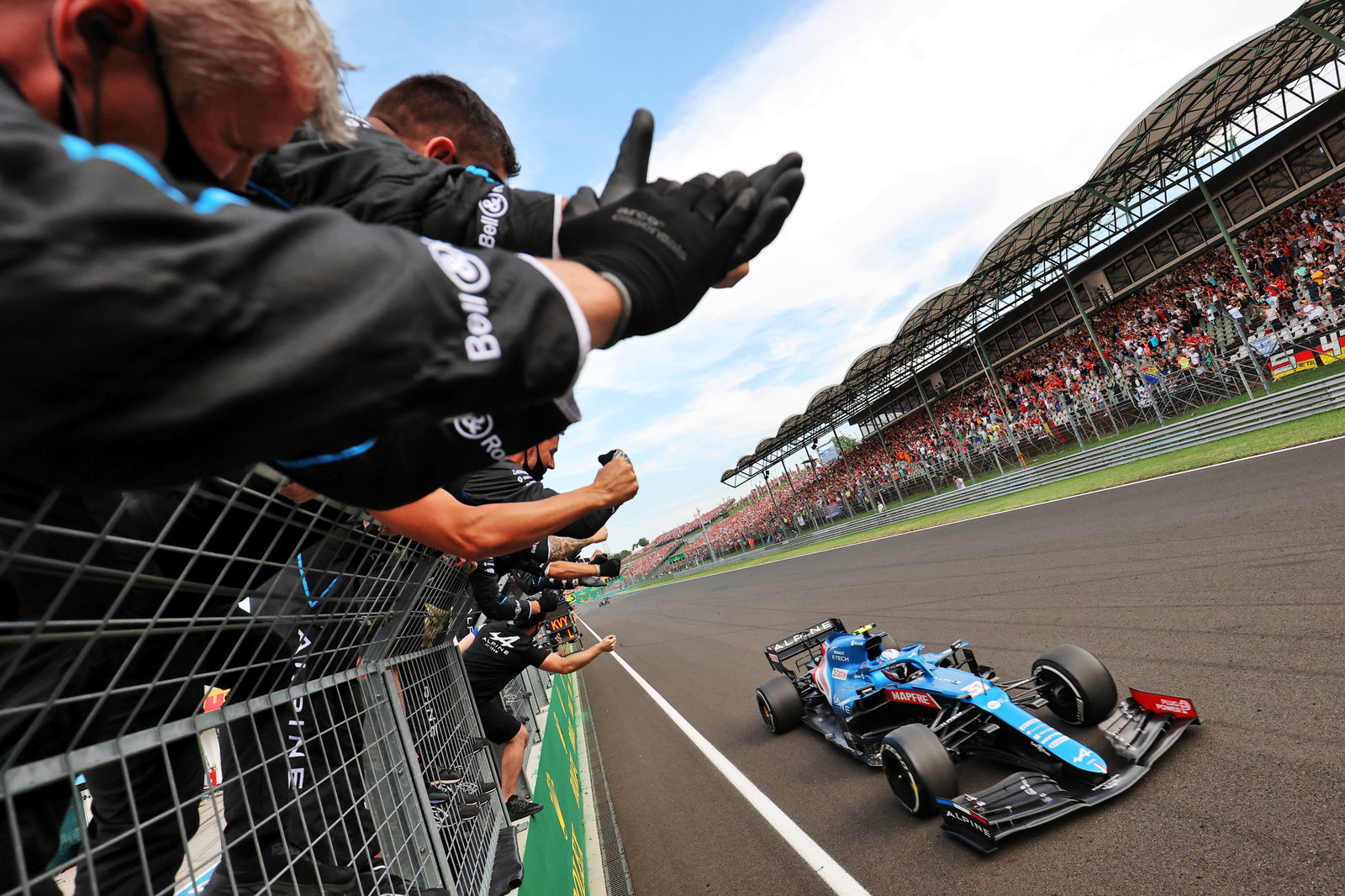 Ocon claimed a surprise victory at the 2021 Hungarian Grand Prix