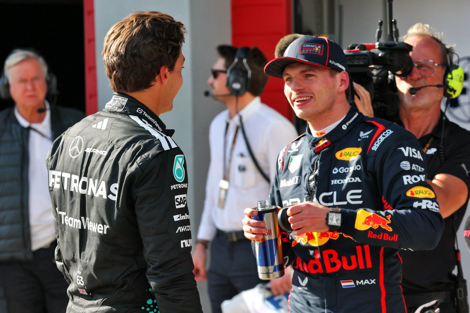 Russell, Verstappen