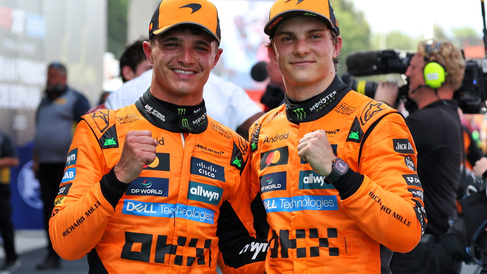 Lando Norris and Oscar Piastri 