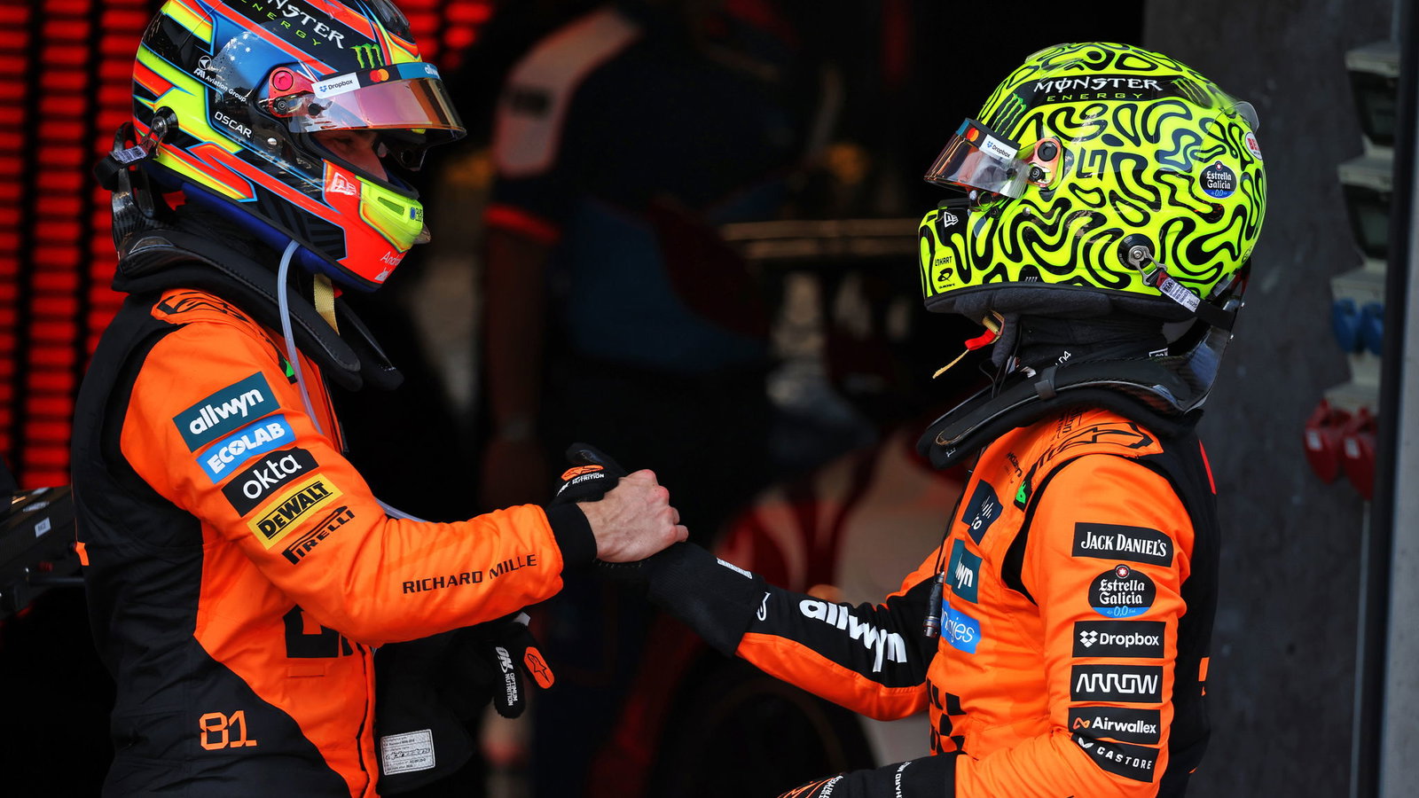 Oscar Piastri and Lando Norris