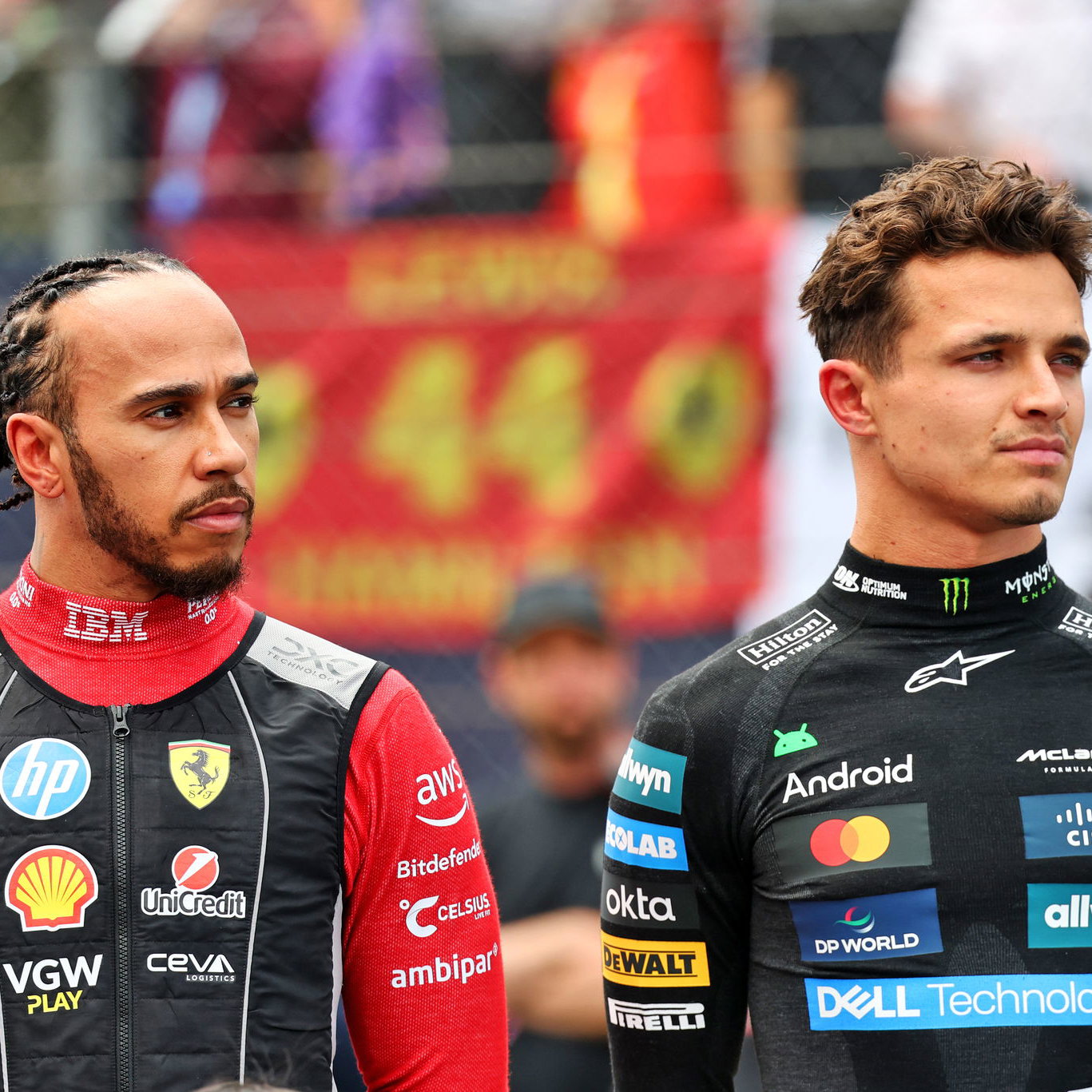 Lewis Hamilton, Lando Norris