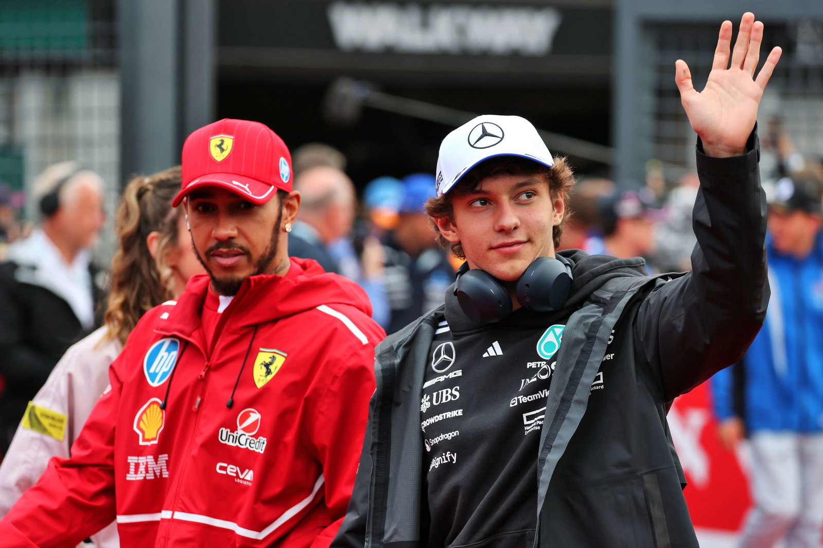 Lewis Hamilton and KIMI ANTONELLI