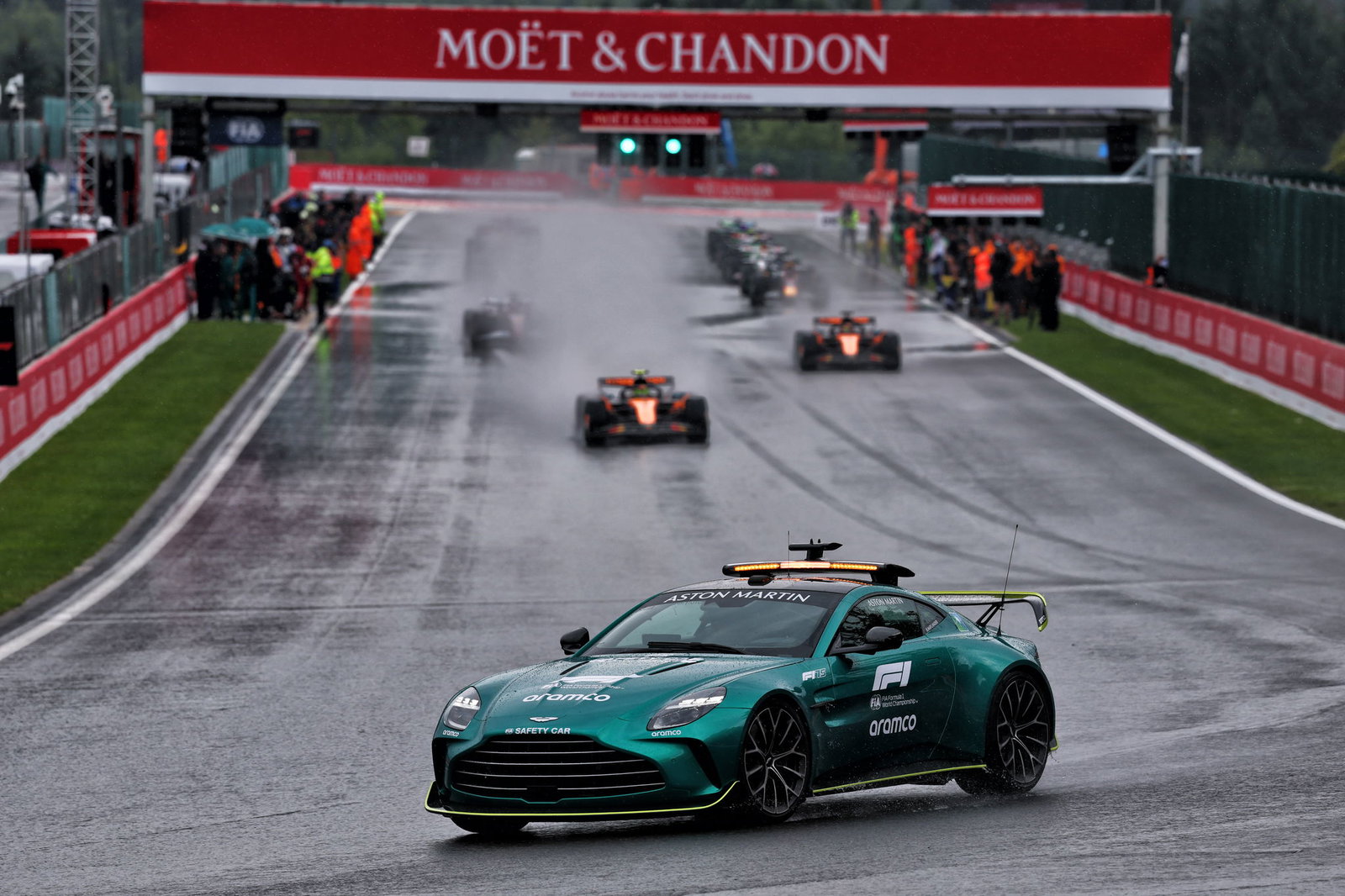 The Belgian Grand Prix has been red-flagged