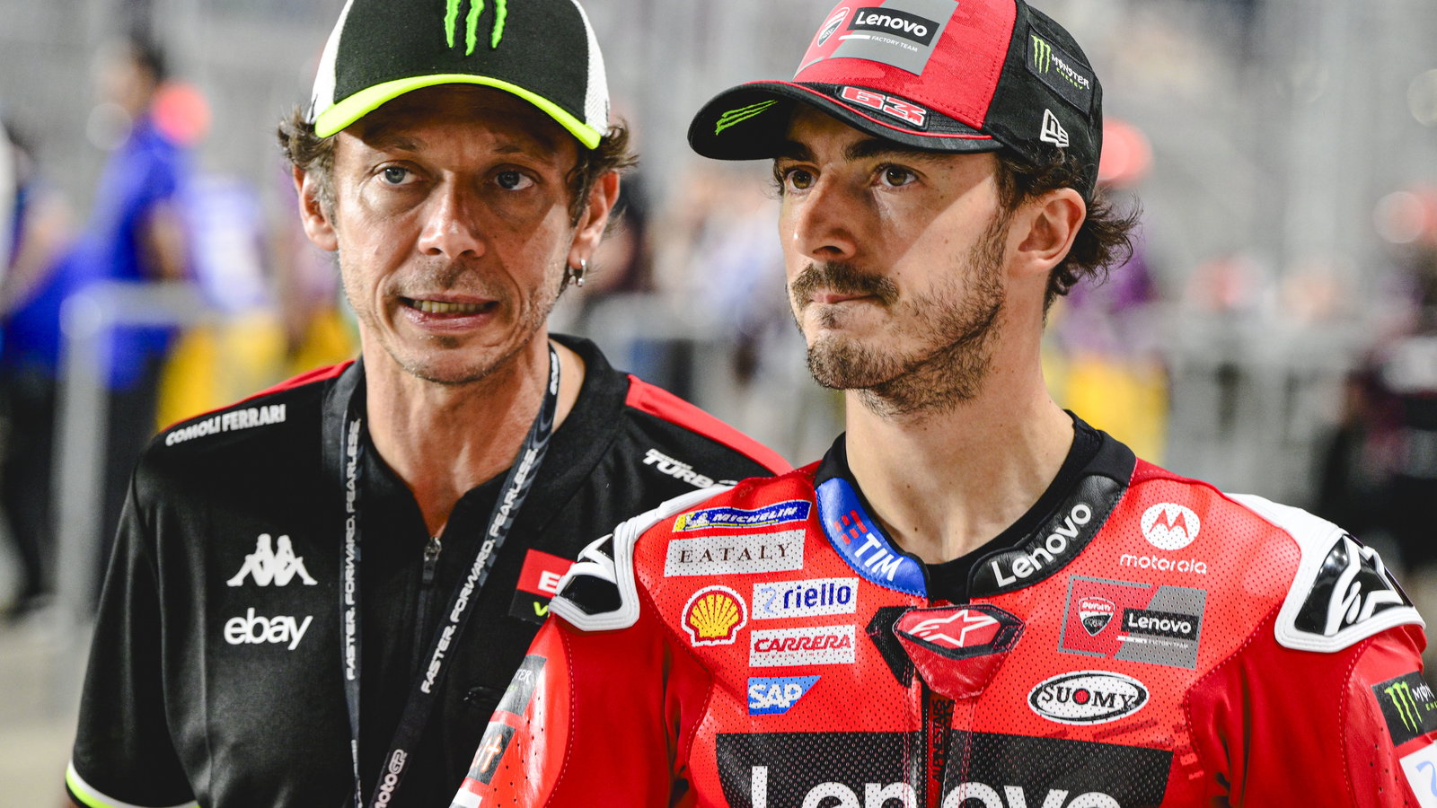 Valentino Rossi, Pecco Bagnaia, 2025 Qatar MotoGP