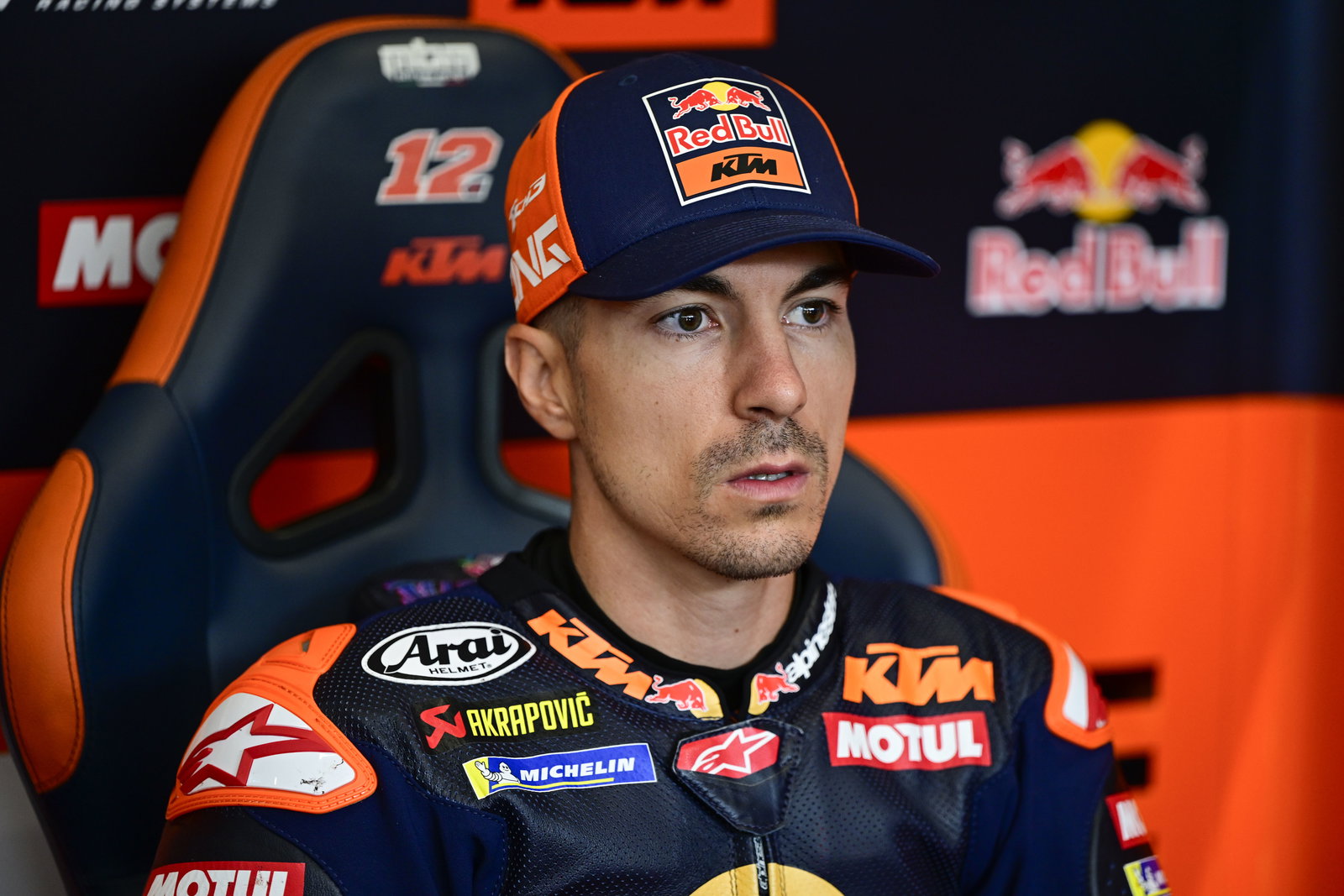 Maverick Vinales, 2025 MotoGP Austrian Grand Prix, pit box. Credit: Gold and Goose.