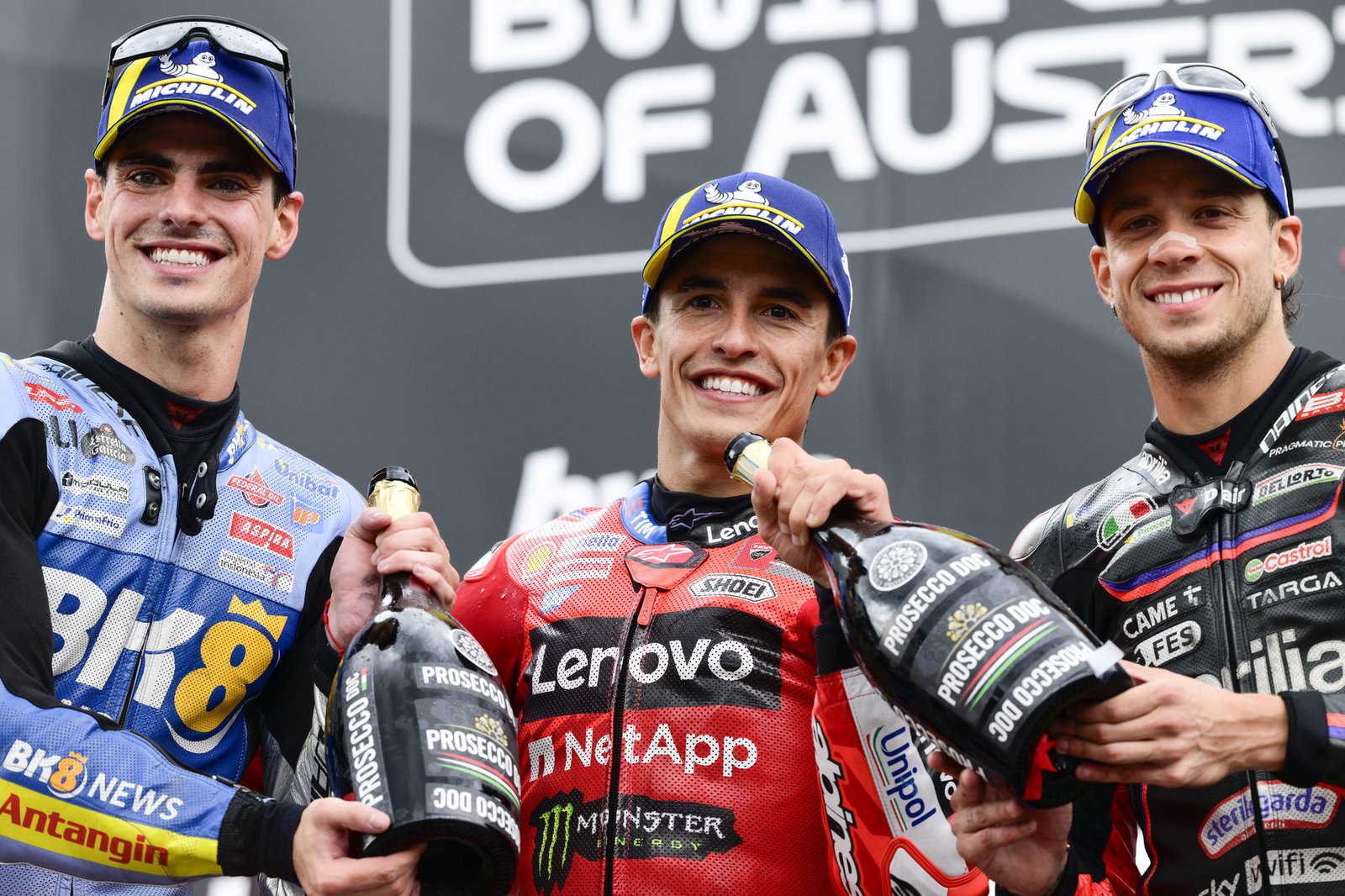 Aldeguer, Marquez, Bezzecchi