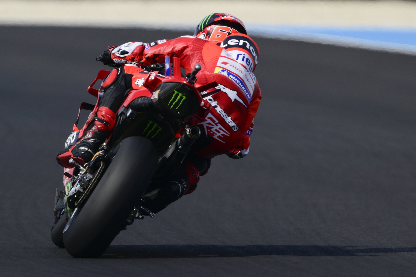 Francesco Bagnaia, 2025 MotoGP Hungarian Grand Prix. Credit: Gold and Goose.