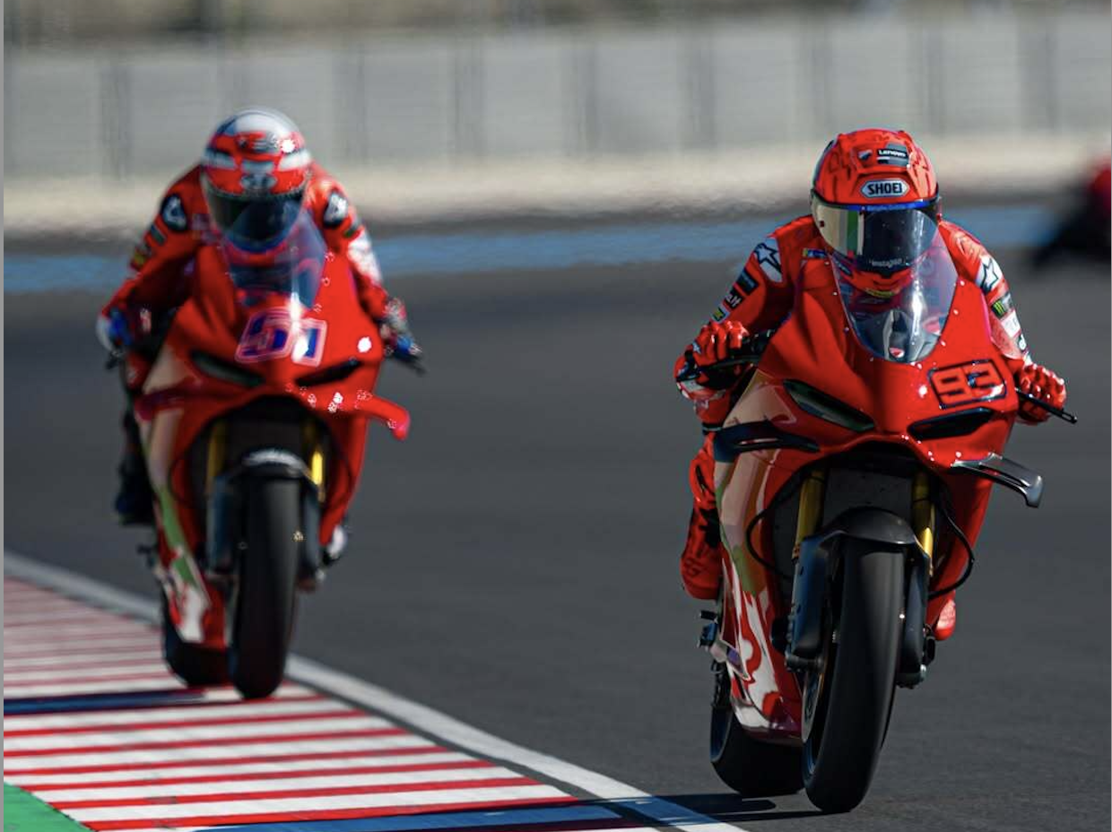 Marc Marquez, Michele Pirro, Balaton Park track day