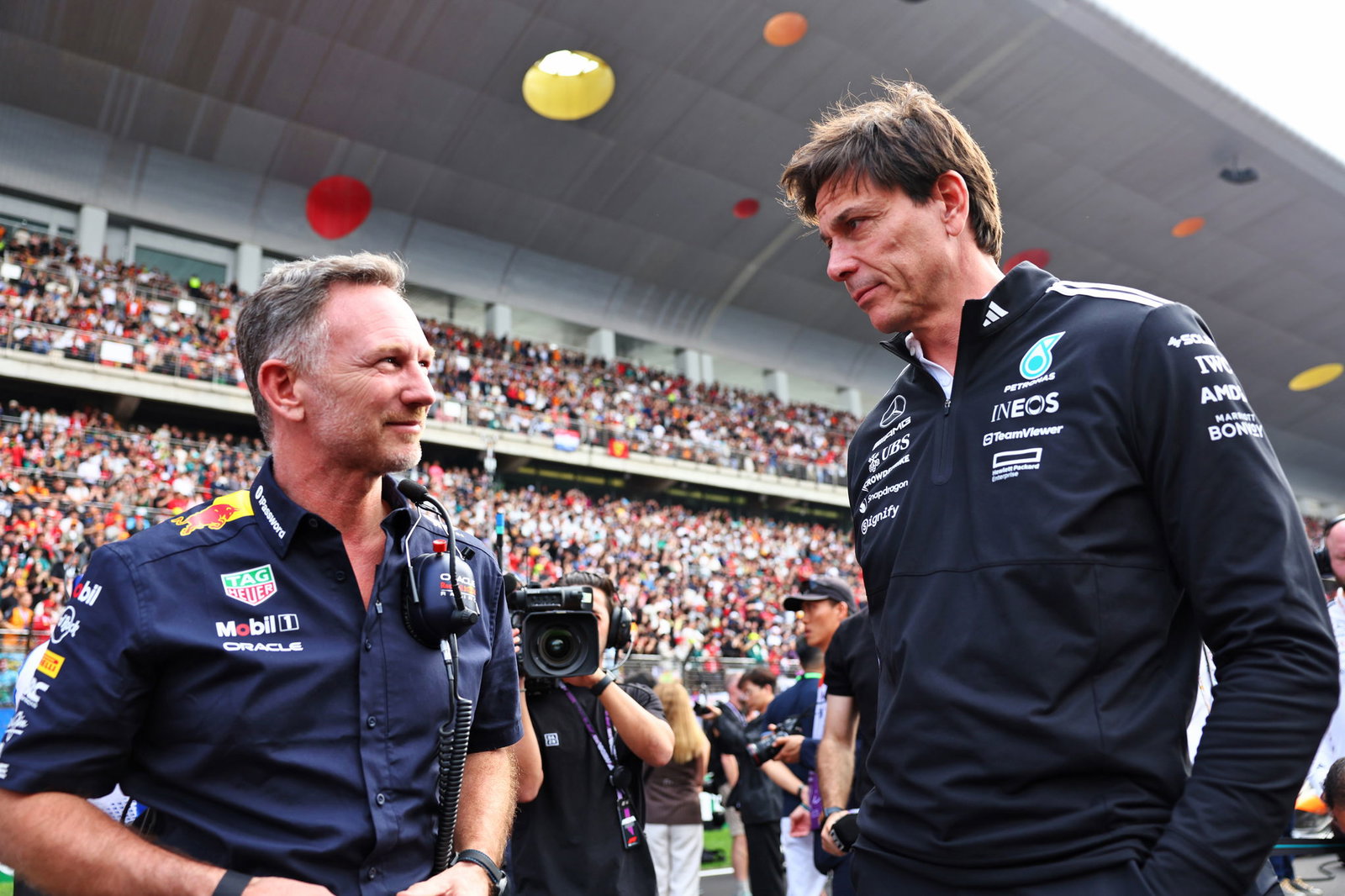 Christian Horner and Toto Wolff 