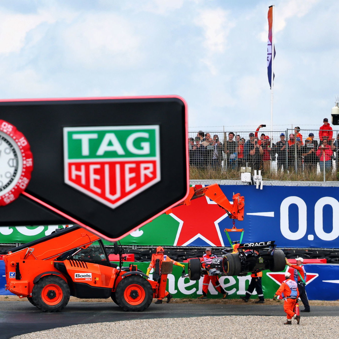 Max Verstappen's car off at Turn 1