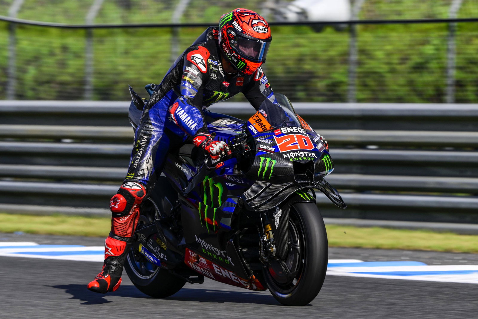 Fabio Quartararo, braking, 2024 Japanese MotoGP