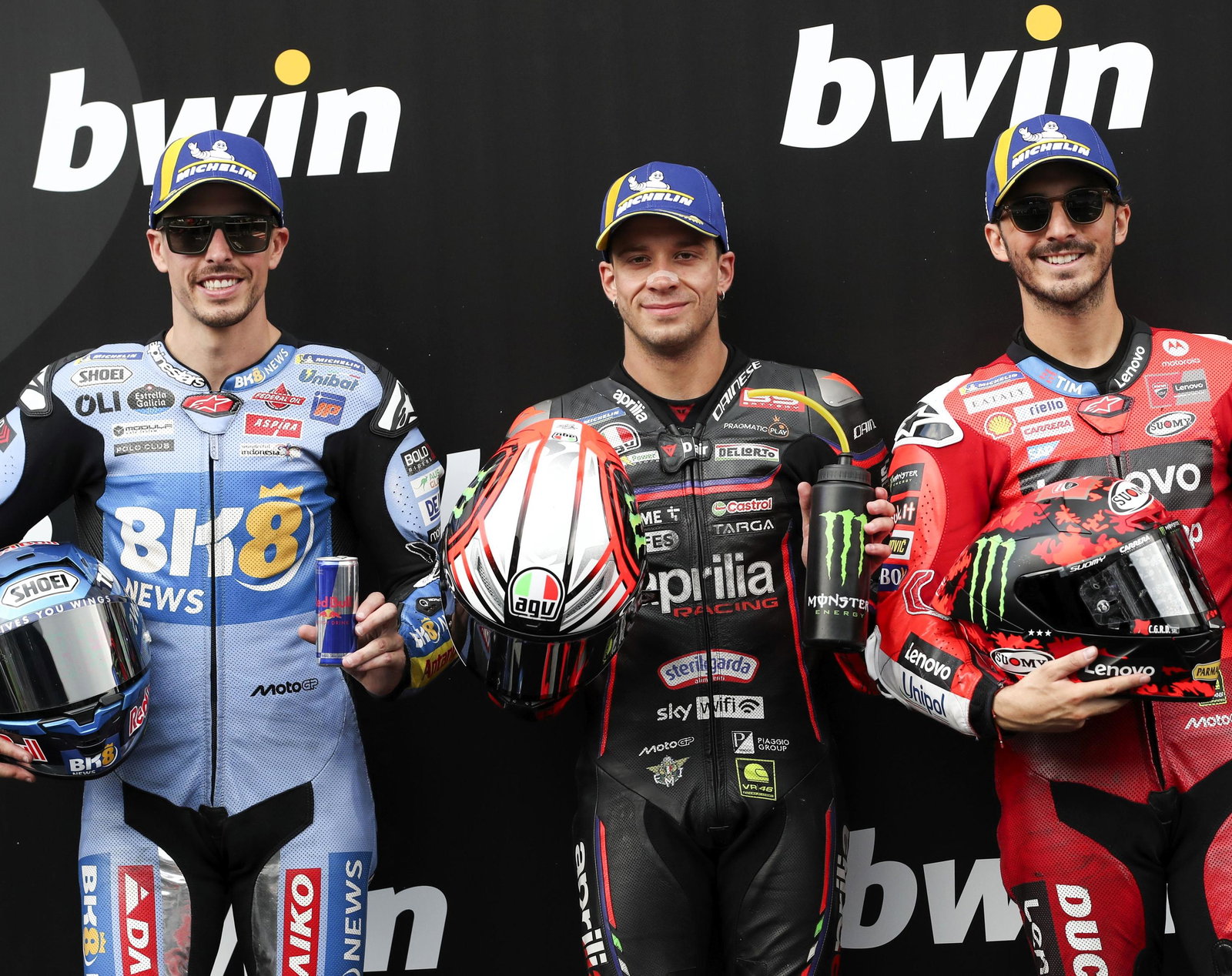 Alex Marquez, Marco Bezzecchi, Francesco Bagnaia