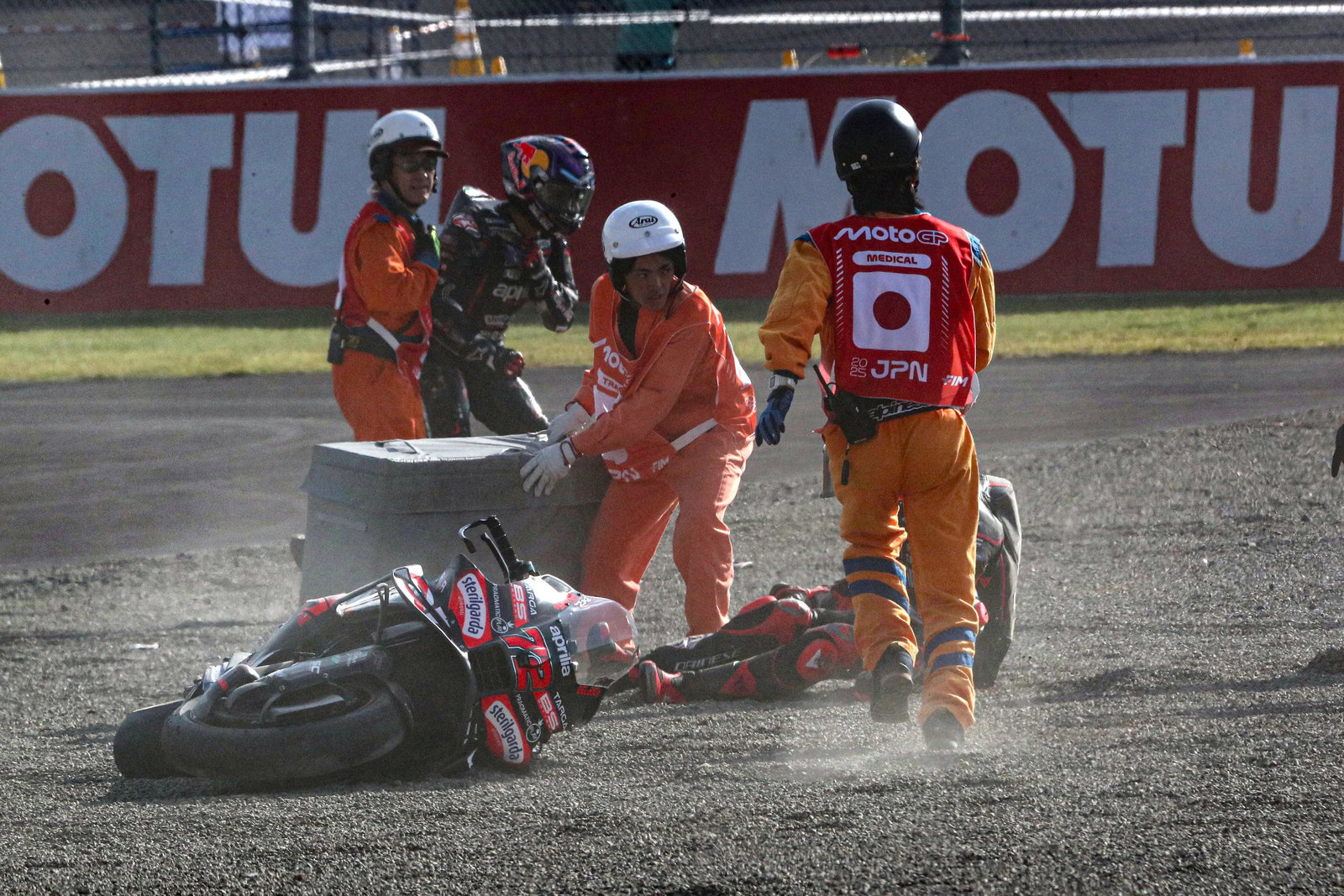 Jorge Martin, Marco Bezzecchi Sprint crash, 2025 Japanese MotoGP