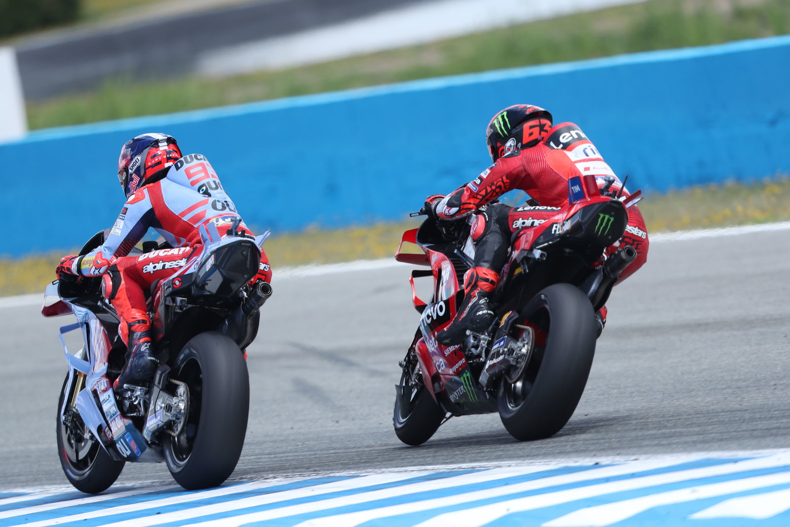 Marc Marquez, Pecco Bagnaia, 2024 Spanish MotoGP