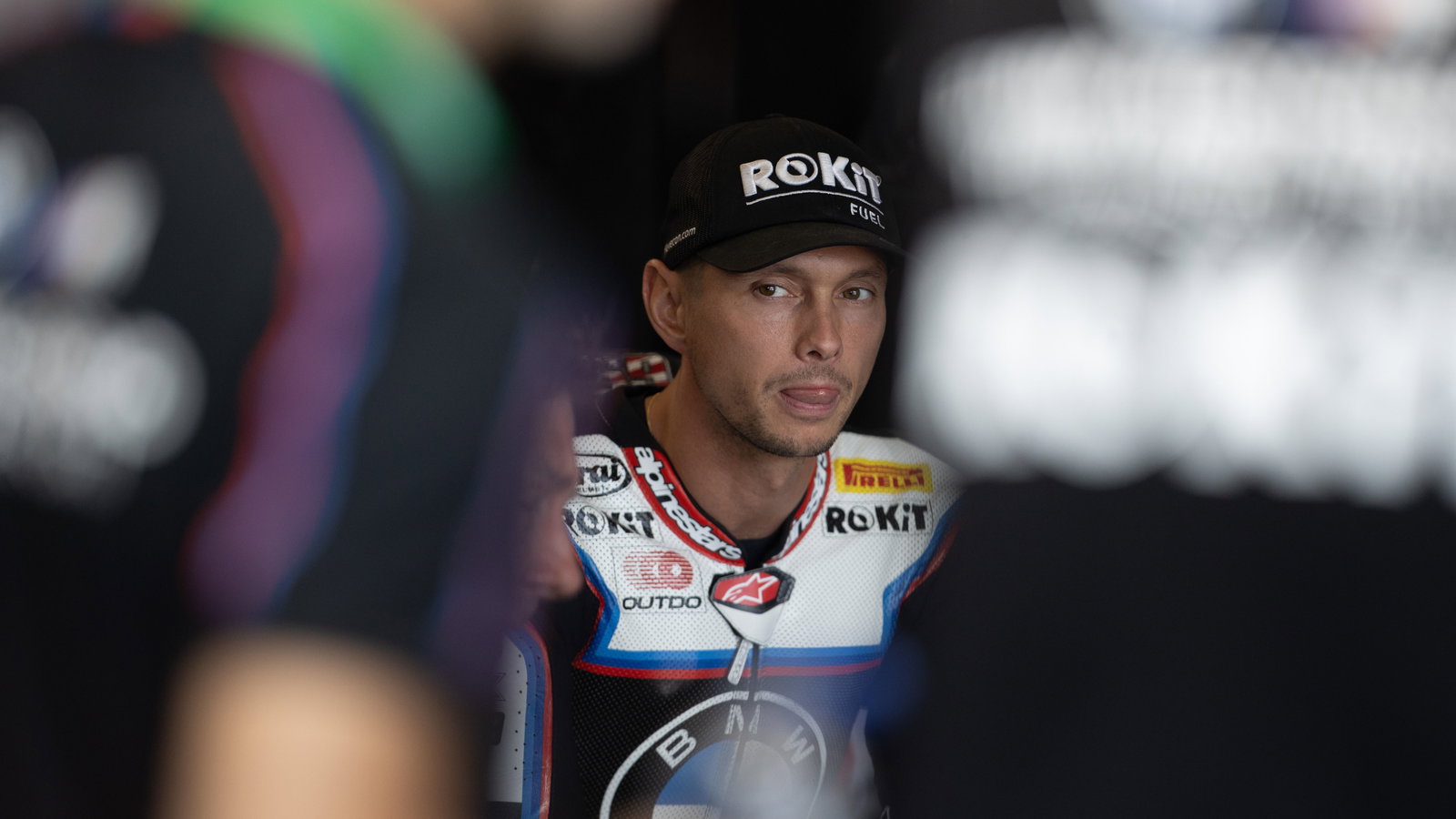 Michael van der Mark, 2025 Hungarian WorldSBK, pit box. Credit: Gold and Goose.