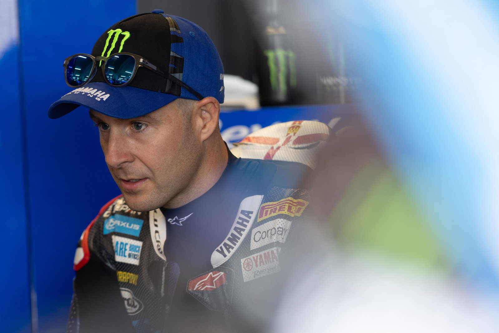 Jonathan Rea, 2025 Hungarian WorldSBK, pit box. Credit: Gold and Goose.