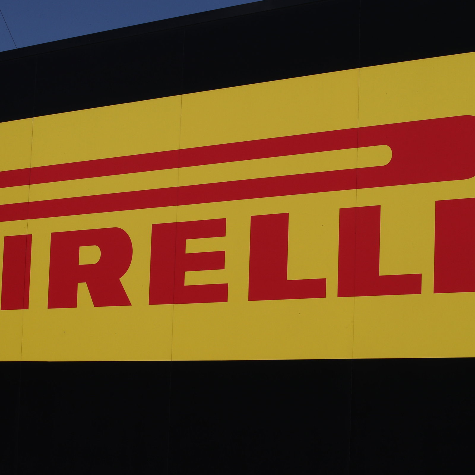 Pirelli logo on the side of a trailer at the 2025 Catalan MotoGP. Credit: Gold and Goose.