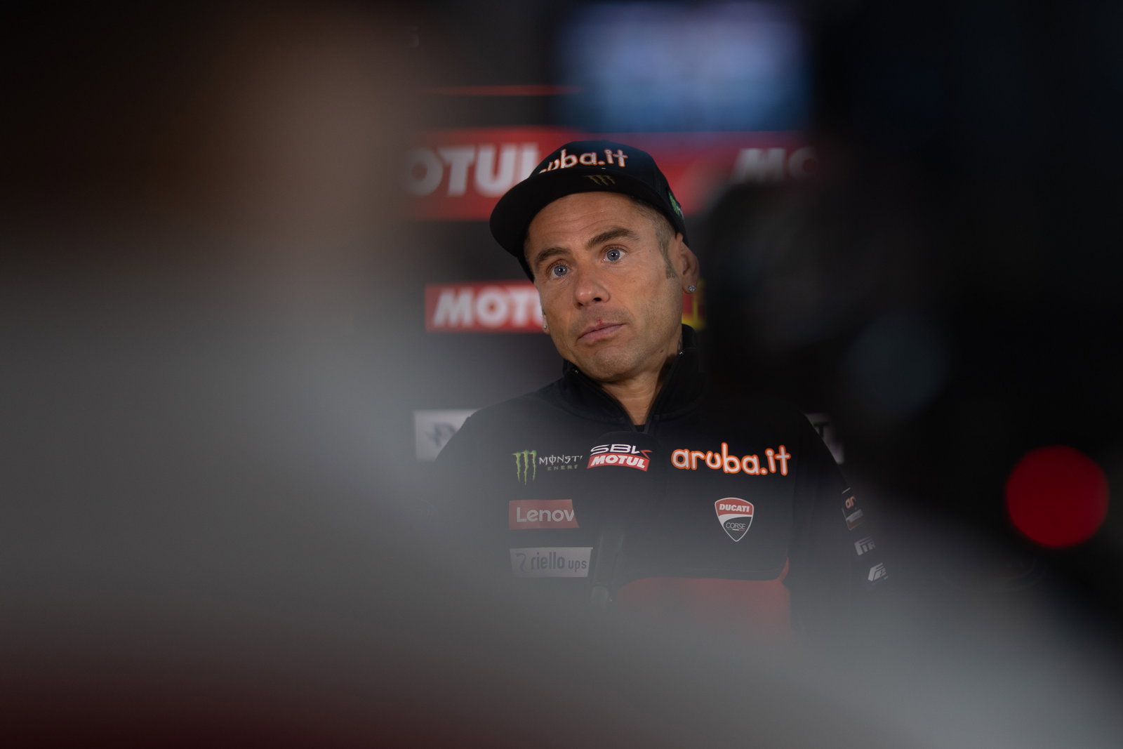 Alvaro Bautista, 2025 French WorldSBK, media. Credit: Gold and Goose.