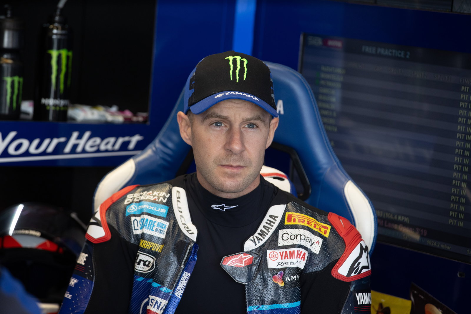 Jonathan Rea, 2025 French WorldSBK, pit box. Credit: Gold and Goose.