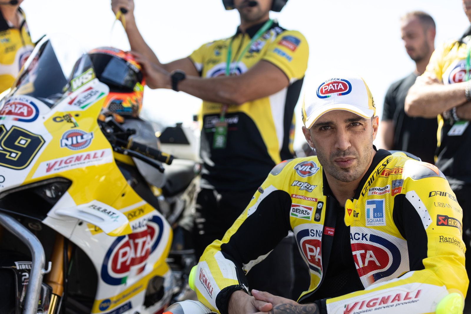 Andrea Iannone, 2205 French WorldSBK, grid. Credit: Gold and Goose.