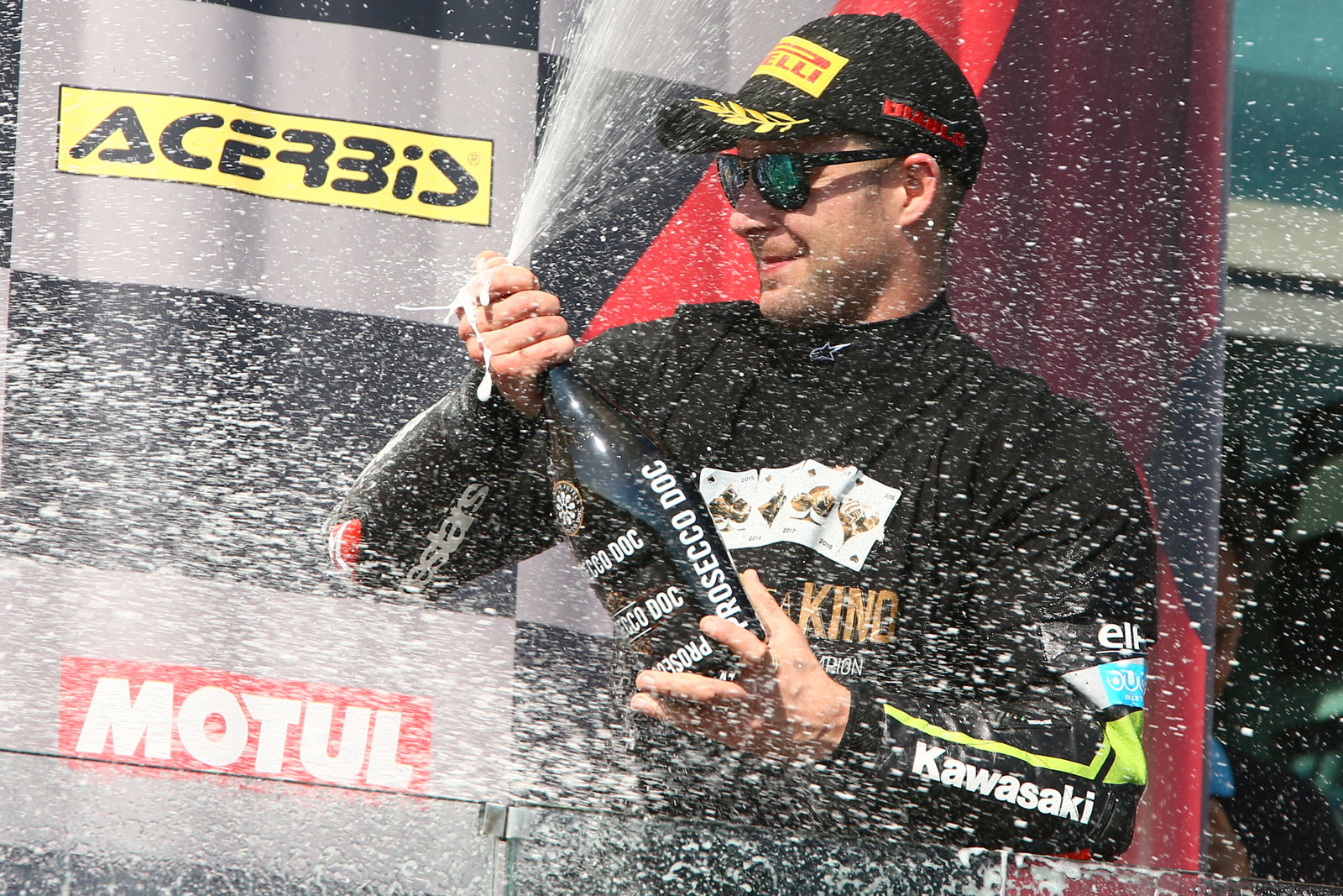 Joanthan Rea, 2018 French WorldSBK, podium. Credit: Gold and Goose.