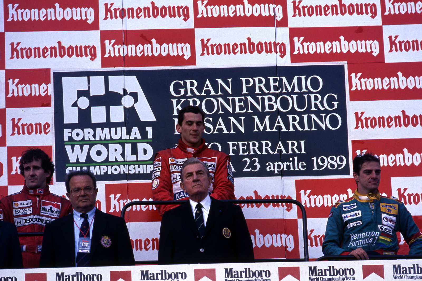 Ayrton Senna and Alain Prost