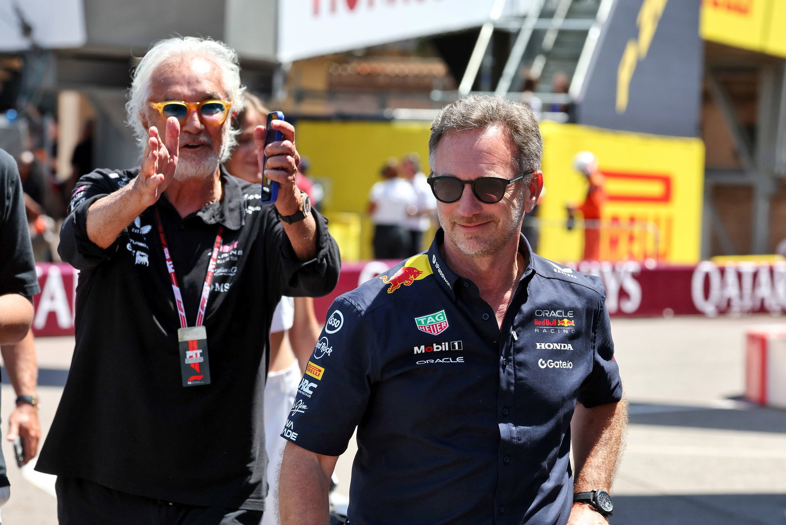 Flavio Briatore and Christian Horner