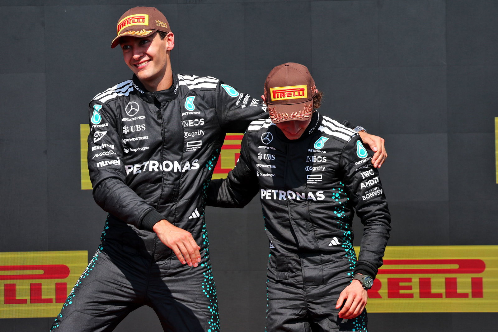 Russell and Antonelli finished 1-3 in Canada